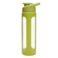 Umweltfreundliche Glasprotein-Shaker-Wasserflasche mit Silikonhülle Glaswasserflasche 1000ml